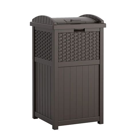 trash hideaway outdoor|33 gallon outdoor trash can.